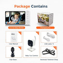 Wireless Baby Car Camera Monitor 5" HD 1080P IPS, 360° Rotating Camera with Auto/Manual Night Vision, 1000ft Range, Anti-Glare Display & USB Charging for Backseat, Home, Travel，Camping by TinyTreasures Baby Boutique