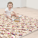 High-Density Foam Baby Play Mat, 36x36 Inches Thicken One-Piece Comfortable and Soft Playmat, Non Slip Machine Washable Floor Mat for Infants, Tapete para Bebes,Toddlers by TinyTreasures Baby Boutique