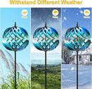 LimeHill Wind Spinner for Yard and Garden - Large Metal Kinetic Wind Sculptures for Outdoor Decorations by GreenHaven Gardens