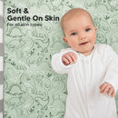 KeaBabies 2-Pack Organic Crib Sheets for Boys, Girls - 52x28 Fitted Crib Mattress Sheet Neutral, Breathable Jersey Cotton Cover for Baby Bed, Toddler Mattress, Soft & Cute Prints (DinoDood) by TinyTreasures Baby Boutique