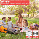 HX&OD Outdoor Picnic Blanket, Extra Large, 80''x80'' Waterproof Foldable Blankets Gingham Picnic Mat for Beach, Camping Grass Lawn Park Accessories Cute Couple Ideas Wedding (Red, 80”x80”) by TinyTreasures Baby Boutique