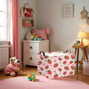 HIYAGON Rectangular Baby Girl Basket Kids Baby Storage Basket Toy Storage Bin Organizer Box Room Decor(Strawberry) by TinyTreasures Baby Boutique