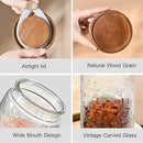 3-Pack 32oz Glass Jar With Airtight Lid,Kitchen Canisters For Countertop,Coffee Sugar Container Set,Pantry Glass Storage Containers For Flour,Candy,Loose Tea,Snack jar by CozyNest Decor
