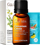Gya Labs Cinnamon Cassia Essential Oil - 0.34 Fl Oz - 100% Pure Natural Cassia Oil for Hair & Skin, Diffuser, DIY Recipes & Candle Making Scent by CozyNest Decor
