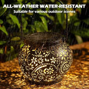 LeiDrail Hanging Solar Lanterns 2 Pack Solar Lanterns Outdoor Waterproof Garden Metal Decorative Light for Yard Patio Tree Tabletop Landscape by GreenHaven Gardens