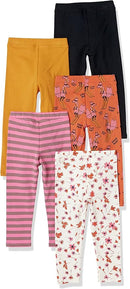 Amazon Essentials Girls and Toddlers' Leggings, Multipacks by TinyTreasures Baby Boutique