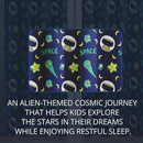 Kids Space Constellation Planets Blackout Curtains - 100% Blackout, Thermal Insulated, Noise Reducing, Perfect for Kids Room and Nursery, 2 Panels (Constellation Planets, W52×L63) by TinyTreasures Baby Boutique