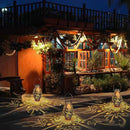 pearlstar 2 Pack Butterfly Solar Lantern Hanging Light Outdoor Waterproof Decorative Metal Solar Lamp for Table Garden Yard Patio Balcony Pathway,Copper,Birthday Gifts for Women Mom Men,Butterfly by GreenHaven Gardens