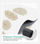 Non Slip Yoga Mat TPE Workout Mat for Men Women, Thick Workout Mat with Carrying Strap, Fitness Mats for Exercise, Yoga, Fitness, Pilates, Floor Workouts (72" x 24" x 6mm) by TinyTreasures Baby Boutique