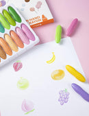 YPLUS Peanut Crayons for Kids, 12 Pastel Colors Washable Toddler Crayons, Non-Toxic Baby Crayons for Ages 2-4, 1-3, 4-8, Coloring Art Supplies by TinyTreasures Baby Boutique