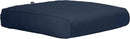 Classic Accessories Montlake FadeSafe Water-Resistant 25 x 22 x 4 Inch Wide Back Patio Quilted Lounge Cushion, Navy by GreenHaven Gardens