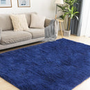 Soft 6x9 Blue Rug, Fluffy Area Rugs for Living Room, Plush Navy Area Rugs for Bedroom, Non-Slip Indoor Carpet for Nursery, Study Room, Kids Room, Room Decor by TinyTreasures Baby Boutique