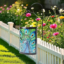 Hanging Solar Lantern Outdoor Waterproof Peacock Solar Lights Glass Tabletop Decorative Lamp for Outdoor Patio Garden Outside Yard Decor by GreenHaven Gardens