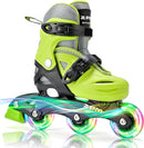 2PM SPORTS Inline Skates with Light Up Wheels, Roller Skates Blades for Boys Girls Kids Ages 5-8 8-12 4-6 6-12, Size Adjustable Beginner Blades Roller Skates by TinyTreasures Baby Boutique
