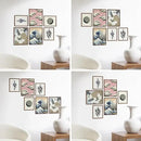 Haus and Hues Photo Frame Set - Set of 6 Picture Frame Set, Bulk Picture Frames, Frame Collage for Wall, Gallery Wall Collage Picture Frames for Wall Picture Frame Pack (Three 8x10, Three 11x14 Walnut) by CozyNest Decor