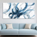 Large Canvas Wall Art Blue Abstract Pictures Wall Art for Living Room Paintings for Wall Decorations Bedroom Decor Aesthetic Framed Office Artwork Wall Decor 29×58in by CozyNest Decor