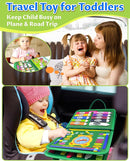 Exorany Busy Board Montessori Toys for Toddler Boy & Girl Birthday Gifts, Busy Book Learning Sensory Toys for Toddlers, Toddler Travel Toy Educational Activities Learn Fine Motor Skills by TinyTreasures Baby Boutique