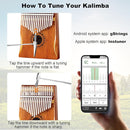 Kalimba Thumb Piano 17 Keys Portable Finger Piano Marimba Music Gifts for Adults Kids by TinyTreasures Baby Boutique