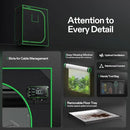 VIVOSUN S425 4x2 Grow Tent, 48"x24"x60" High Reflective Mylar with Observation Window and Floor Tray for Hydroponics Indoor Plant for VS2000 by GreenHaven Gardens