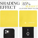 NICETOWN Bright Yellow Blackout Curtains 84 inch Long for Bedroom - Thermal Insulated Solid Grommet Light Blocking Window Curtains & Drapes for Living Room (2 Panels, 52 x 84 Inch, Bright Yellow) by TinyTreasures Baby Boutique