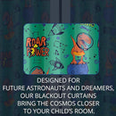 Kids Space Dinosaur Blackout Curtains - 100% Blackout, Thermal Insulated, Noise Reducing, Perfect for Kids Room and Nursery, 2 Panels (Roar Power Dino, W52×L84) by TinyTreasures Baby Boutique