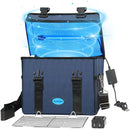 UVC Sanitizer Ozone Box with Timer, Foldable Large Cleaner UV Bag w/strap and USB Port, Portable UVC Light Tote 185nm wavelength for Mask, Cell Phone, Key, Towel 12L/3.17 gal by TinyTreasures Baby Boutique