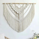 Achart Macrame Wall Hanging Large- Boho Wall Decor- large wall art- Wall Decor Living Room- Macrame Tapestry Boho Decor for Bedroom (Beige-Shells) by CozyNest Decor