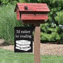 I’d Rather Be in a Book Seasonal Garden Flags 12x18 Double Sided Funny Garden Banner for by GreenHaven Gardens