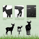3 Pack Deer Metal Garden Decorative Stakes, Weather Proof Silhouette Statues for Yard, Patio,Outdoor Decor for Deer Lovers and Pet Owners by CozyNest Decor