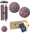 ASTARIN Dragonfly Wind Chimes for Loss of Loved One, Personalized Windchimes in Memory of a Loved One, Bereavement Gifts for Loss of Father Mother, 3 Size Deep Tone Wind Chime by CozyNest Decor