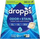 Dropps Odor & Stain Biobased Power Laundry Detergent Pods, Crisp Breeze (140 Pods) - HE Compatible Laundry Pods for Fresh Clothes - Laundry Soap Supplies & Recyclable Paperboard Packaging by CozyNest Decor