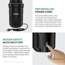KRAUS WasteGuard 1/3 HP Ultra-Quiet Garbage Disposal with Quick Connect, Kitchen Sink Drain Cover, Power Cord and Flange Included, KWD100-33MBL by CozyNest Decor