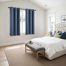 MIULEE Stone Blue Blackout Curtains for Bedroom Living Room 63 Inches Long 2 Panels, Thermal Insulated Room Darkening Drapes Solid Grommet Top Noise Reducing Light Blue Window Treatments 40x63 Inch by TinyTreasures Baby Boutique
