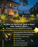 Neporal Garden Solar Lights Outdoor Waterproof IP65 4 Pack, 7-Stems Dusk to Dawn Golden Solar Flowers, Bigger Solar Panel for Garden,Yard, Patio Outdoor Decorative by GreenHaven Gardens