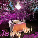 JMEXSUSS 4 Pack Pink Solar Lights, Each 33ft 100 LED Solar String Lights Outdoor Waterproof, 8 Modes Copper Wire Pink Fairy Light for Yard Patio Garden Party Wedding Decorations by GreenHaven Gardens