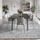 Lofus 8x10 Area Rug for Living Room,Grey Washable Large Rugs with Non-Slip Backing,Soft Neutral Carpets for Bedroom Dining Room Home Office Indoor Nursery by TinyTreasures Baby Boutique