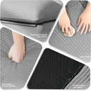 Misolant Bean Bag Chairs，Big Corduroy Fabric Sofa Bean Bag Chair for Adults and Teens with High-Resilience Sponge, Non-Slip Base Floor Lounge Sofa for Home, Living Room, Bedroom, Gaming Dark Gray by CozyNest Decor