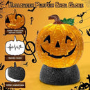 Halloween Snow Globe Lantern Pumpkin Lighted Halloween Snow Globes Battery Operated or USB Powered with 6H Timer Musical Snow Globe Glitter for Spooky Party Home Table Decorations (Pumpkin) by CozyNest Decor