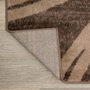 Rugshop Modern Wavy Circles Design Runner Rug 2'7" x 12' Brown by TinyTreasures Baby Boutique