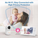 VTech [2025 Upgrade Baby Monitor with 7" IPS Screen, Pan Tilt Zoom Camera, No WiFi Video Baby Monitor with Camera and Audio, Multi-Color Night Light, 2-Way Talk, Lullabies, Advanced HQ Max by TinyTreasures Baby Boutique