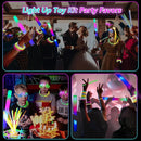 148 PCS Glow in the Dark Party Supplies, 16PCS Foam Glow Sticks, 16PCS LED Glasses,100PCS Glow Sticks Bracelets and 16Pcs LED Hair Clips Fiber Optic for Glow Party, Wedding, Halloween Party by TinyTreasures Baby Boutique