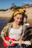 Loog Wood Soprano Ukulele for Kids & Beginners, App & Lessons, All Ages (Red) by TinyTreasures Baby Boutique