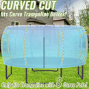 Gardenature 10FT/12FT/14FT Trampoline Tent(Tent Only), Fit Round Trampolines, Shade Cover with LED Light, Outdoor Trampolien Accessories, Anti-Tear, Beige by TinyTreasures Baby Boutique