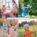 Bubble Machine for Kids, Automatic Electric Frozen Toys for Girls Princess Bubble Wand Maker Blower, Musical&Light Up Bubble Toys for Toddlers Outdoor, 3 4 5 6 7 8 Year Old Gifts by TinyTreasures Baby Boutique