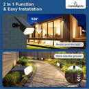 Waterproof Solar Lights Outdoor: IP65 Led Spot Light Decorations for Garden - 3 Lighting Modes Solar Powered for Yard - Dust to Dawn Uplighting Landscape Pathway Drive Patios 6PC Warm by GreenHaven Gardens