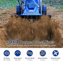 BILT HARD 14" 10Amp Electric Garden Tiller | 4 Steel Tines Tiller Cultivator with Foldable Handle & Adjustable Wheels for Soil Cultivation, Weeding, Portable Gardening by GreenHaven Gardens