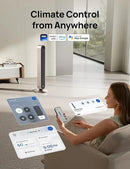 Dreo Smart Tower Fan Voice Control, 120° Oscillating Fan Works with Alexa/Google/App/Remote, 42 Inch, 25dB Quiet DC Bladeless Fan for Bedroom,12 Speeds, Floor Fan for Home, Office, Pilot Max S by CozyNest Decor