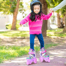 4-Pejiijar Rainbow Unicorn Kids Roller Skates for Girls Toddler Ages 2-4 5-8 8-12,Adjustable Roller Shoes with Luminous Wheels for Birthday Xmas Gifts by TinyTreasures Baby Boutique