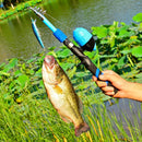 PROBEROS Kids Fishing Pole - Portable Telescopic Fishing Rod and Reel Combo Kit - Spincast Fishing Reel Casting Rods with Lures Lines Tackle Box and Bag for Boys Girls Youth Fishing by TinyTreasures Baby Boutique