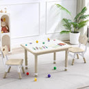 Kids Table and 2 Chairs Set, Height Adjustable (17.7"-26.1") Toddler Table and Chair Set, Multi-Activity Table with Graffiti Desktop, Children’s Table and Chairs for Classroom, Home & Daycare by CozyNest Decor